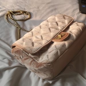 Champagne cross body bag